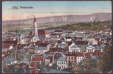 5608 - CLUJ, Panorama, Leporello - old postcard + 10 mini photocards - unused