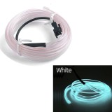 Cumpara ieftin Fir Neon Auto &ldquo;EL Wire&rdquo; culoare Alba, lungime 2M, alimentare 12V, droser inclus