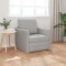 vidaXL Sofa pat 2-in-1 Gri nori 74x77x81 cm Material textil