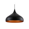 Pendul Minimalist Negru+Orange 1xE27 60W, Erste