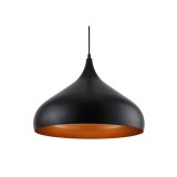 Cumpara ieftin Pendul Minimalist Negru+Orange 1xE27 60W, Erste