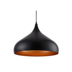 Pendul Minimalist Negru+Orange 1xE27 60W