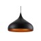 Pendul Minimalist Negru+Orange 1xE27 60W