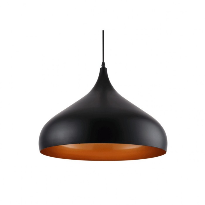 Pendul Minimalist Negru+Orange 1xE27 60W