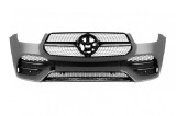 Un spoiler frontal Design Line potrivit pentru Mercedes GLE W167, GLE Coupe C167 2018-2023, dupa 2024, cu grila diamant crom/negru. Performance AutoTu