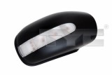 Carcasa oglinda exterioara dreapta TYC Mercedes C-Class W203 S203 CL203 202007, cu loc pentru semnalizator, suprafata grunduita pregatita pentru