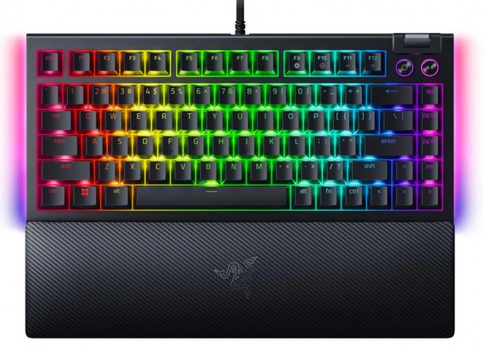 Tastatura mecanica gaming BlackWidow V4 75%, taste ABS, layout Intls.