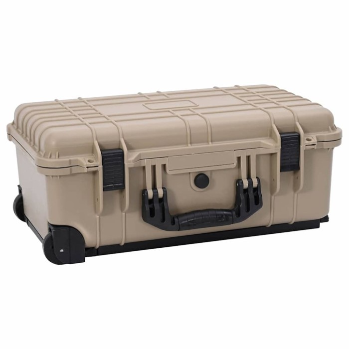 vidaXL Carcasă Dura Nisipiu 56 x 35 x 23 cm Polipropilenă și ABS 42008109