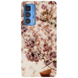 Husa compatibila cu Motorola G51 model Sakara Cheery Blossoms, Silicon, TPU, Viceversa