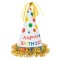 Coif Petrecere, Model &quot;Happy Birthday&quot;, Multicolor, H&acirc;rtie, &Icirc;nălțime 24cm