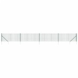 Gard plasa de sarma cu tarusi de fixare, verde, 1,1x10 m
