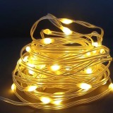 Instalație LED Fairy, 5V DC, lumină amber, lungime 20 m, rezistentă la apă, IP65 HOROZ / 080-002-0020_1