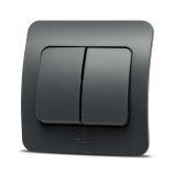 Comutator 10A antracit Jazz - ELBI