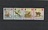 Isle of Man 1973 , Fauna , serie 4 valori dantelate , MNH , Mi.29-32