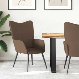 vidaXL Scaun de relaxare, maro, material textil 327944