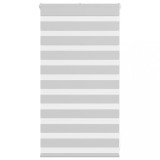 vidaXL Jaluzea tip zebra gri deschis lățime țesătură 85,9 cm poliester