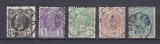 ROMANIA 1885/1887 LP 42 REGELE CAROL I VULTURI HARTIE ALBA SERIE STAMPILATA