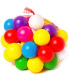 Set 40 Mingiute Colorate din Plastic, Diametru 7 cm, Potrivite Peste 12 Luni, Fabricate in Ucraina