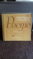 POEME - WALT WHITMAN, CARL SANDBURG foto