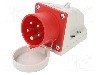 Conector alimentare AC, IEC 60309, IP44, 16A, 400V AC, 5 pini, PCE - 515-6T