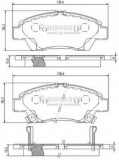 Set placute frana,frana disc HONDA INSIGHT (ZE) (2009 - 2016) NIPPARTS N3604068