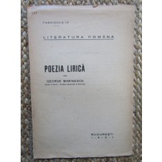 POEZIA LIRICA - GEORGE MARINESCU