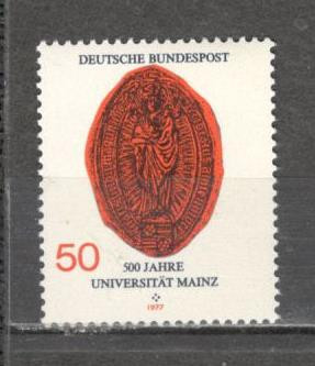 Germania.1977 500 ani Universitatea Mainz MG.406 foto