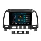 Navigatie 2K Hyundai Santa Fe (2006-2012) 8GB RAM Android 13 Octacore Slot Sim 4G DSP GPS Wi-FI Carplay Android Auto USB Bluetooth Waze Touchscreen 9.