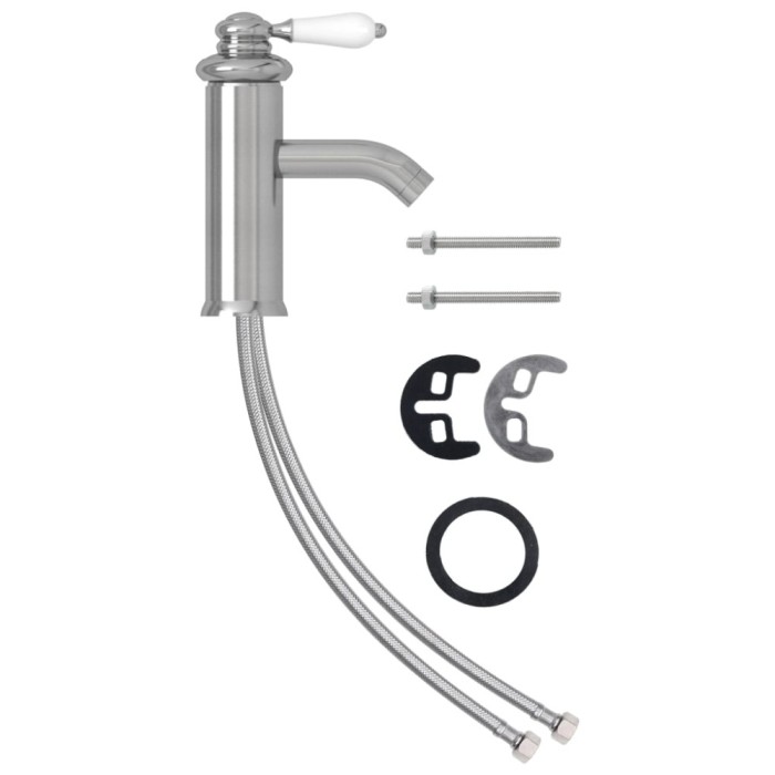 Robinet chiuveta de baie, argintiu, 130x180 mm