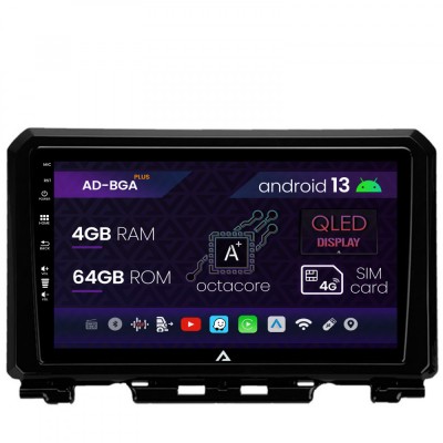 Navigatie Suzuki Jimny (2018-2022), Android 13, A-Octacore 4GB RAM + 64GB ROM, 9 Inch - AD-BGA9004+AD-BGRKIT312 foto