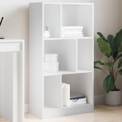vidaXL Bibliotecă, alb, 57x28,5x107,5 cm, lemn prelucrat 848003 foto