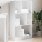vidaXL Bibliotecă, alb, 57x28,5x107,5 cm, lemn prelucrat 848003