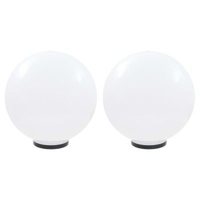 Lămpi glob cu LED, 2 buc., 50 cm, PMMA, sferic foto