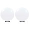 Lămpi glob cu LED, 2 buc., 50 cm, PMMA, sferic