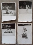Fetita cu jucarii, Romania interbelica// lot 4 fotografii