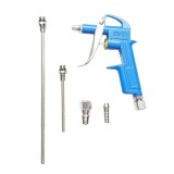 Pistol pentru suflat aer comprimat cu 3 duze interschimbabile si cupla rapida