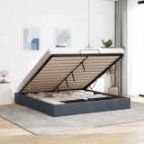 VidaXL Cadru pat otoman fără saltea Gri &icirc;nchis 200x200 cm catifea 3310986