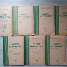 GAZETA MATEMATICA 1970 Nr. 1, 3, 5, 8, 10, 11, 12