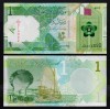 QATAR █ bancnota █ 1 Riyal █ 2022 █ UNC █ necirculata