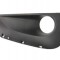 Grila bara Peugeot 208, 2015-, fata, Stanga, cu ornament cromat; cu gaura proiector; lateral