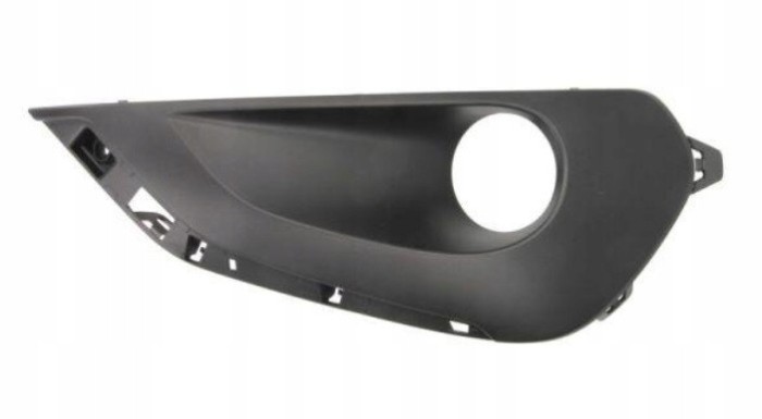 Grila bara Peugeot 208, 2015-, fata, Stanga, cu ornament cromat; cu gaura proiector; lateral
