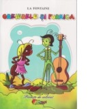 Greierele si furnica. Poveste de colorat