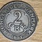 Danemarca - moneda de colectie bronz greu de gasit - 2 ore 1907 - stare f buna, serie rara !
