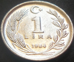 Moneda 1 LIRA - TURCIA, anul 1984 *cod 2787 foto