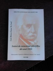 SESIUNI DE COMUNICARI STIINTIFICE DIN ANUL 2008