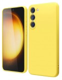 Husa de protectie din Silicon cu Microfibra la interior compatibila Samsung Galaxy A35 5G, Galben, Oem