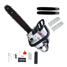 Drujba pe Benzina 6CP, 52cc, 2 Lame si 2 Lanturi, Taiere 40cm, Lant 32D &ndash; Campion CMP0573