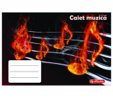 Caiet 24 file muzica motiv Rock your school, Herlitz