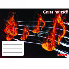 Caiet 24 file muzica motiv Rock your school