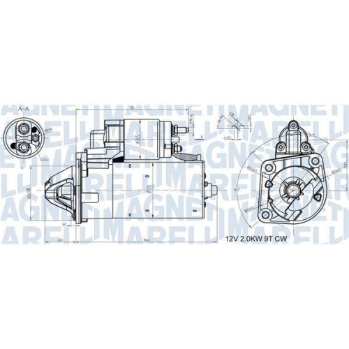 Electromotor Ford Galaxy 2 (Wa6), Mondeo 4 (Ba7), S-Max (Wa6), 1.8 TDCi, MAGNETI MARELLI